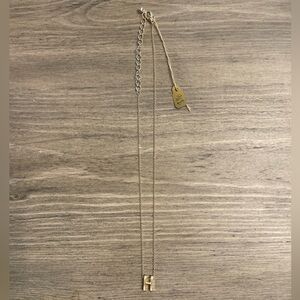 Gold Initial “H” Necklace